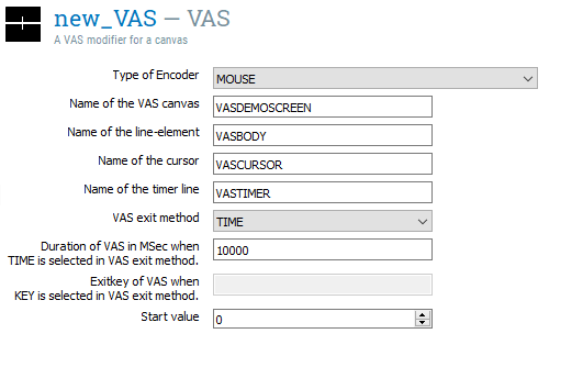 VAS config